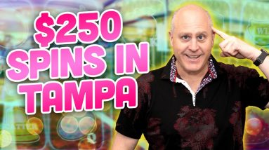 ⭐ Epic Night of Ultra High Limit Jackpots in Tampa ⭐ $250 Spins with so Many Big Wins!