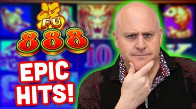 🐸 Epic 5 of a Kind Line Hit Jackpot 🐸 Fu 888 High Limit Slots Pay Out Big!