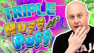 🐷 3 Little Piggies All Hit Jackpots! 🐷 Triple Huff N Puff Lock it Link Jackpots on $50 Spins!