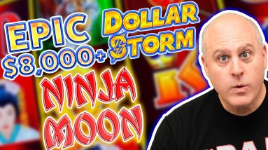🌙 Epic $8,000+ Dollar Storm Jackpot ⚔️ Ninja Moon Hits Big Twice in The Bonus!