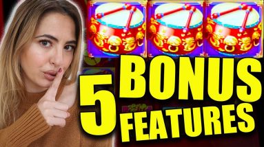 5 POWERFUL BONUS FEATURES on Dancing Drums + a SECRET ROOM 😱