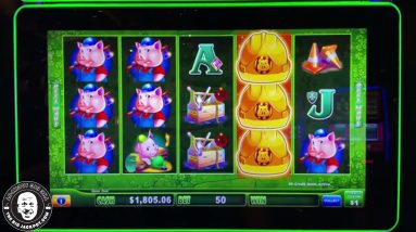 🐷 $100 Spins on Huff N Puff! ⚠️ Multiple Jackpots Playing High Limit Lock It Link Slots