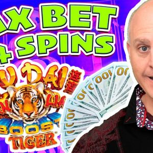 🐯 $44 Max Bet Tiger Fu Dai Lian Lian Boost Jackpot 🐯 Multiple Bonus Jackpot Feature!