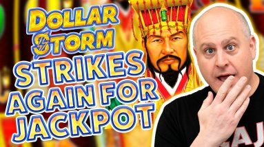 ⚡ Dollar Storm Strikes Again for Jackpot ⛵ Emperor’s Treasure Bonus Round Win on Max Bet!
