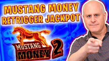 🐴 Mustang Money Bonus Retrigger Jackpot 🔥 High Limit Ainsworth Slot Wins!