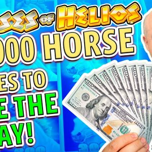 🐴 My 1st Ever Cash Across Horses of Helios Jackpot 🐴 $1,000 Horse Comes To Save The Day!