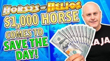 🐴 My 1st Ever Cash Across Horses of Helios Jackpot 🐴 $1,000 Horse Comes To Save The Day!