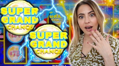 INSANE!! 2 SUPER GRAND JACKPOT CHANCE HANDPAYs on Dollar Storm!!