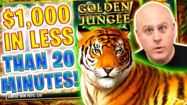 🐅 Golden Jungle Keeps Paying Big 🐅 5 Wins Over $1,000 in Less Than 20 Minutes!