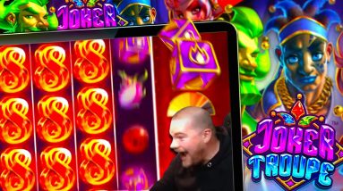 MASSIVE WIN ON JOKER TROUPE FROM PUSH GAMING!