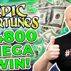🔥 Epic Fortunes Huge Multiplier Jackpot Win! 🔥 3x 4x 5x Bonus Hits for a $4800 Mega Win!