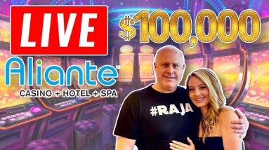🔴 $100,000 High Limit Las Vegas Slot Play 🚀 Massive Jackpots Live at Aliante Casino
