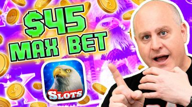 🦅 Old School High Limit Slots 🦅 $45 Max Bet Triple Eagle Jackpots + Eagle Bucks & Wild Life