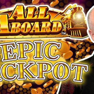 OMG ♦️ I Hit The Maxi Jackpot Multiple Times on All Aboard! 🚂 Epic Jackpot Win on Max Bet