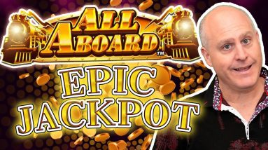 OMG ♦️ I Hit The Maxi Jackpot Multiple Times on All Aboard! 🚂 Epic Jackpot Win on Max Bet