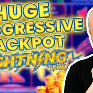 ⚡ HUGE PROGRESSIVE JACKPOT ⚡ Lightning Link Strikes Huge on $50 Spins