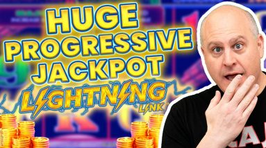 ⚡ HUGE PROGRESSIVE JACKPOT ⚡ Lightning Link Strikes Huge on $50 Spins