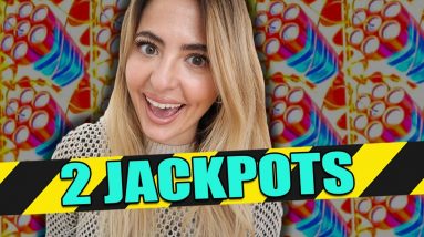 2 JACKPOTS 🎰Dirty SANTA & the BIG BAD WOLF Made me WORK FOR IT💰