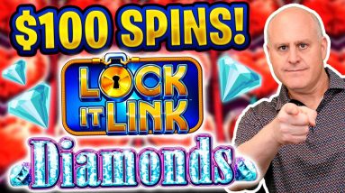 💎 $100 SPINS! 💎 High Limit Bets on Lock It Link Diamonds