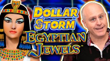 ⚡ Super Grand Chance Jackpot Egyptian Jewels ⚡ Max Bet Dollar Storm Strikes a Big Win!
