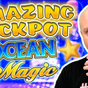 AMAZING JACKPOT on High Limit Slots 🦈 Huge $100 Ocean Magic Grand Bets