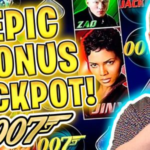 My Biggest Win Ever Playing James Bond! 💥 007 Die Another Day Epic Bonus Jackpot!