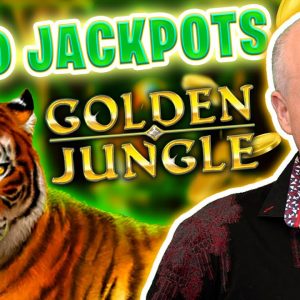 $60 High Limit Bets 🐯 Golden Jungle Hits Big Twice For Wild Jackpot Wins