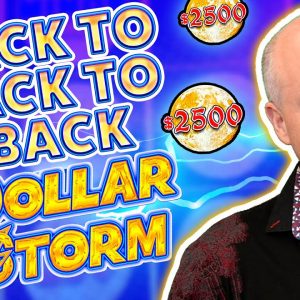 Back to Back to Back Dollar Storm Jackpots! ⚡ 3 Jackpots in 15 Minutes on Max Bet Ninja Moon