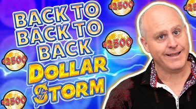 Back to Back to Back Dollar Storm Jackpots! ⚡ 3 Jackpots in 15 Minutes on Max Bet Ninja Moon