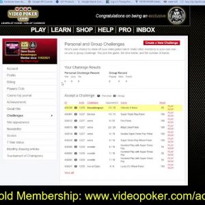 Video Poker Challenge #1 Winner Announcement!