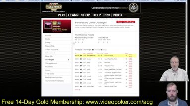 Video Poker Challenge #1 Winner Announcement!