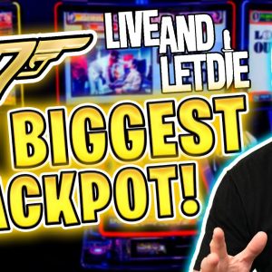 MY BIGGEST JACKPOT EVER Playing Live and Let Die! 🃏 Mega James Bond 007 Handpay Hit The 1st Spin!